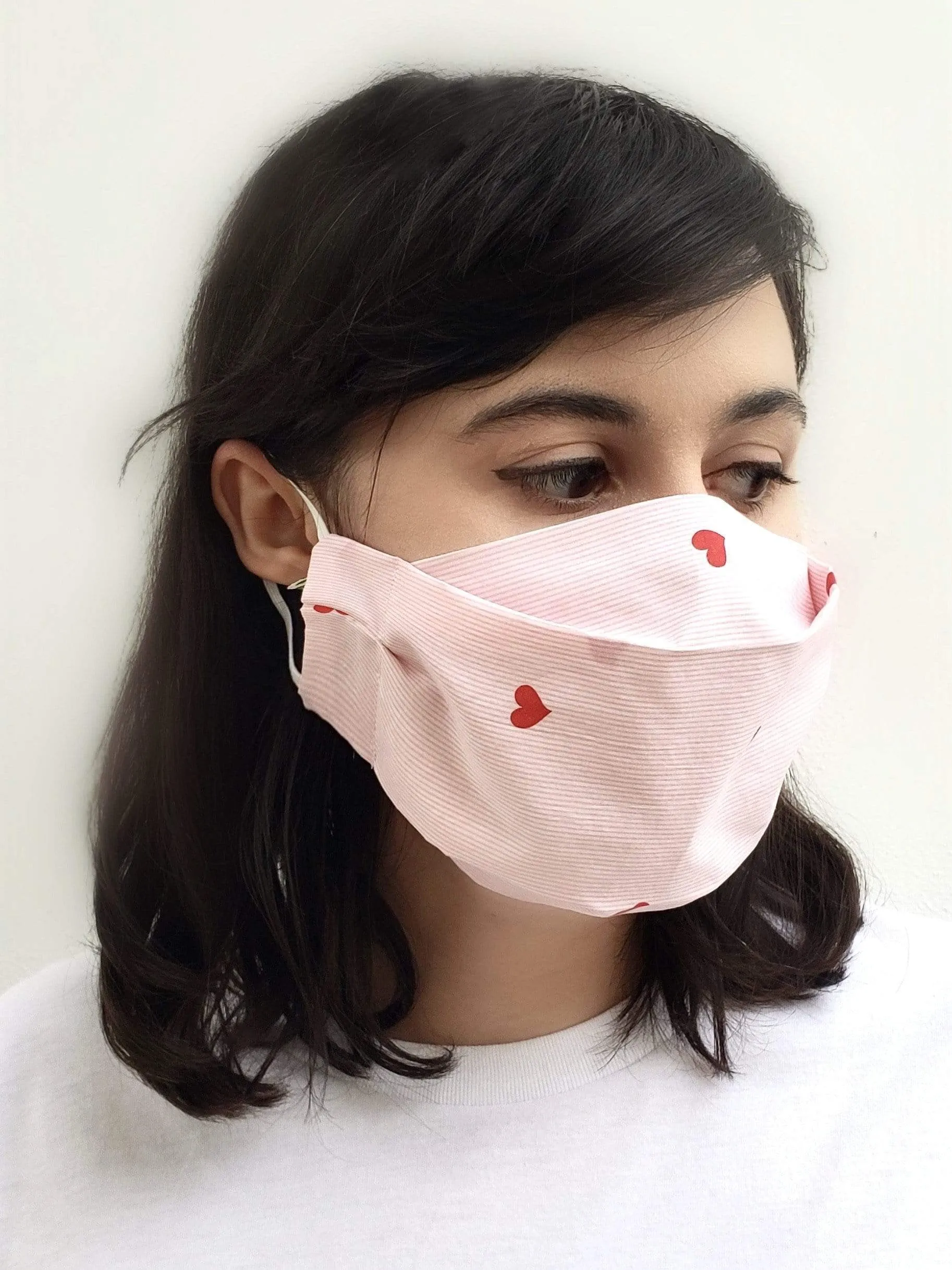 Emerald Gingham (Box Pleated Mask With Filter Pocket)