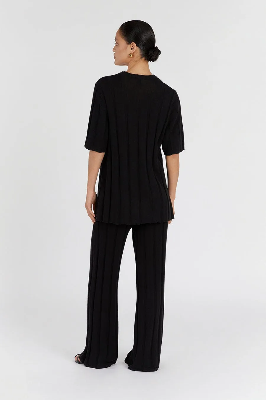 EMERY BLACK OVERSIZED TEE