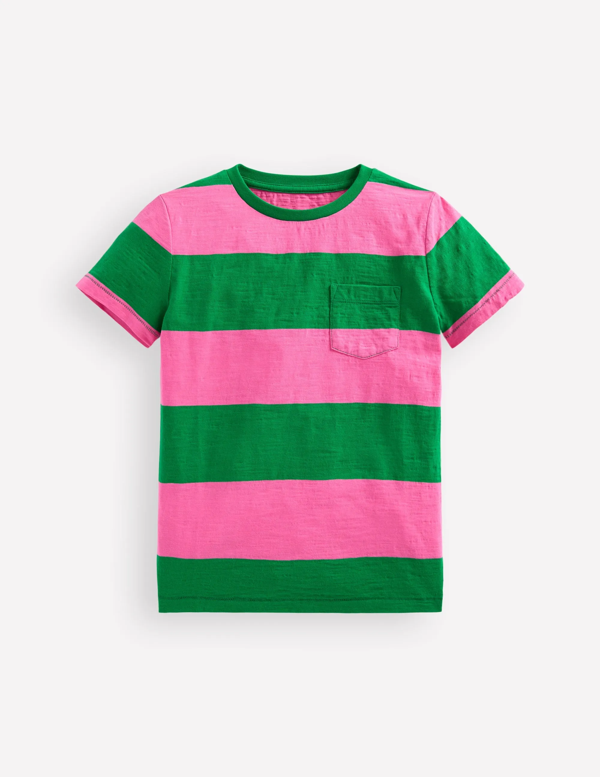 Everyday Short Sleeve T-Shirt-Sorbet Pink/ Rich Emerald
