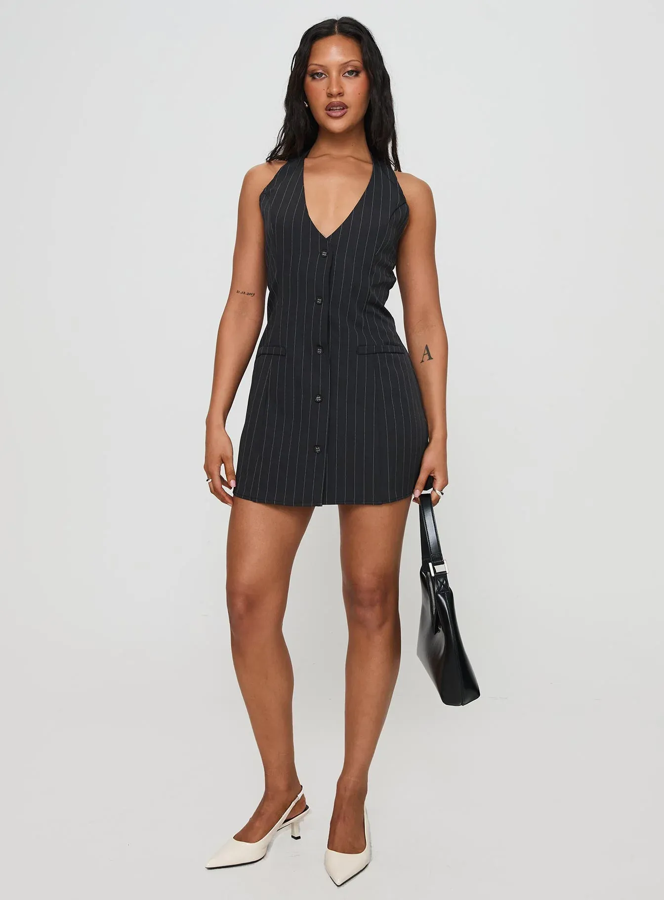 Fenny Mini Dress Pinstripe