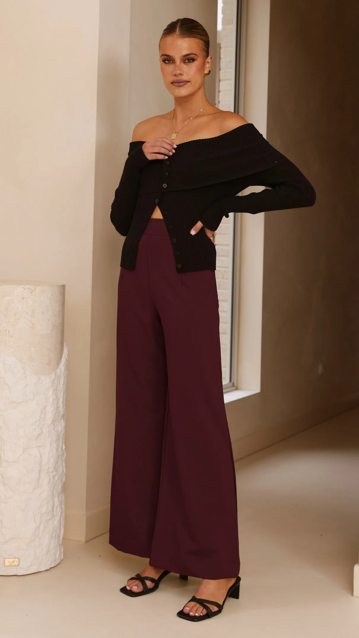 Garciela Pants - Wine