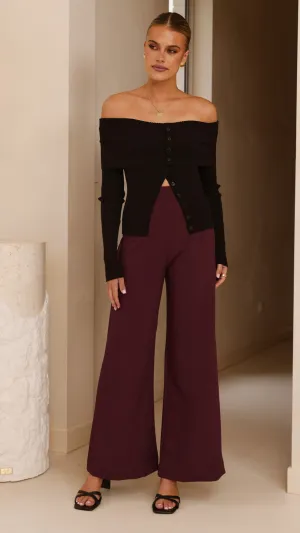 Garciela Pants - Wine