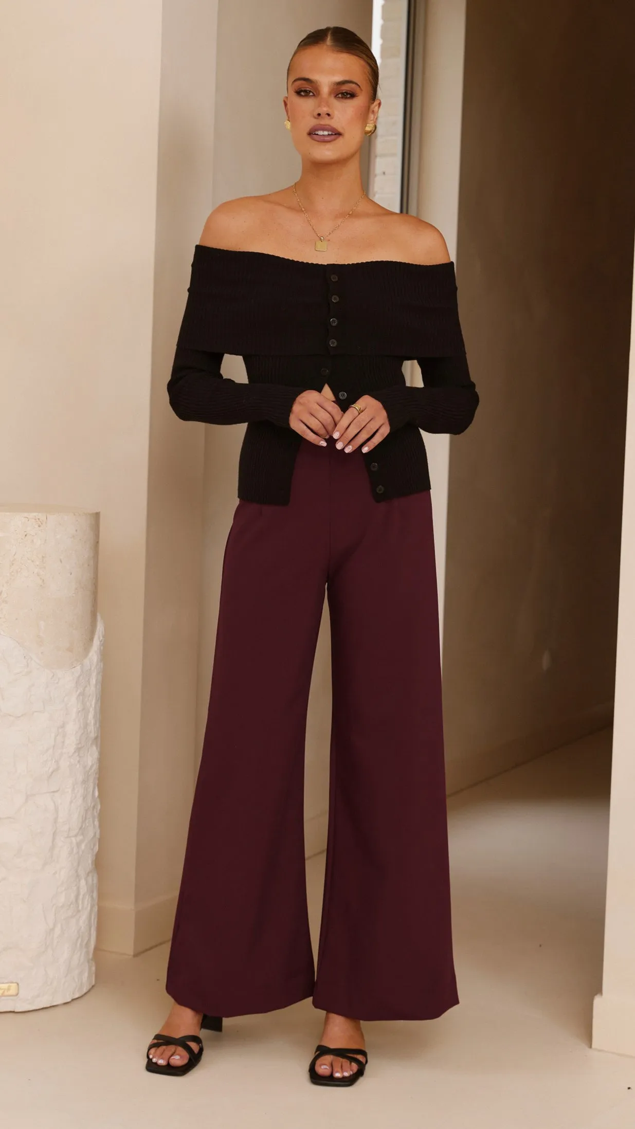 Garciela Pants - Wine