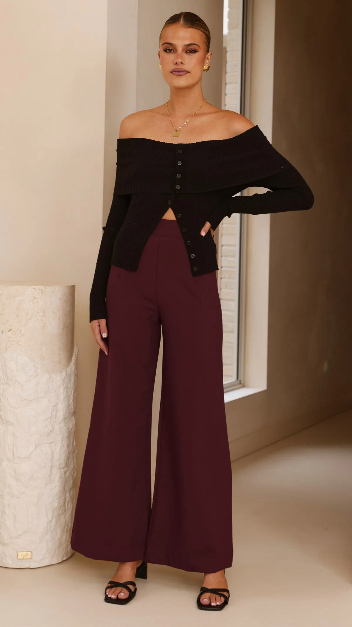 Garciela Pants - Wine