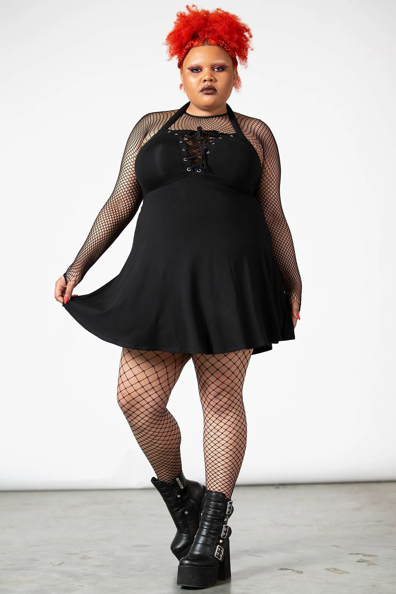 Gothica Halter Dress - Resurrect