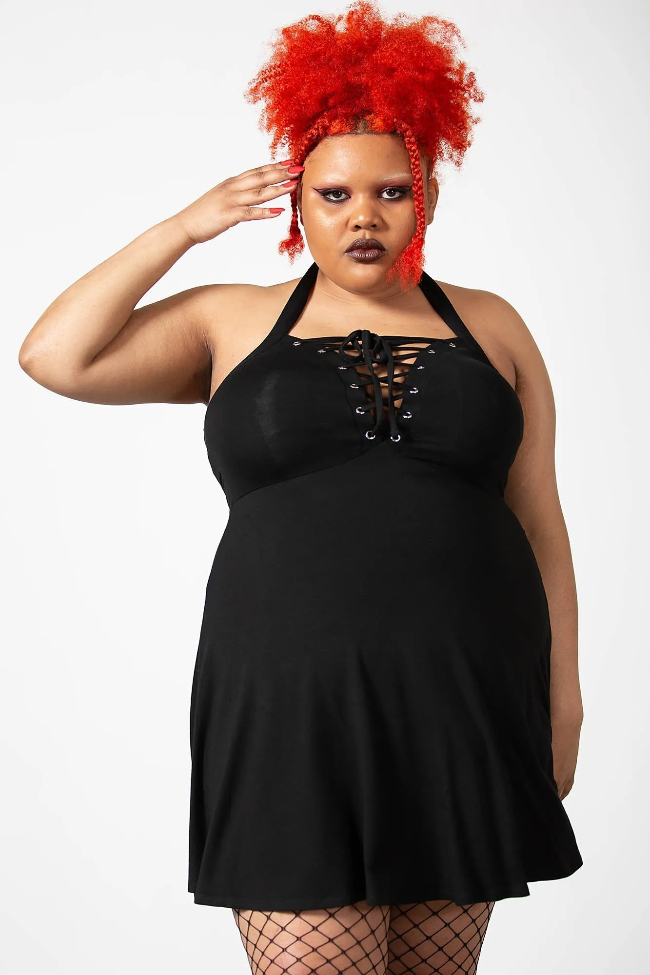 Gothica Halter Dress - Resurrect