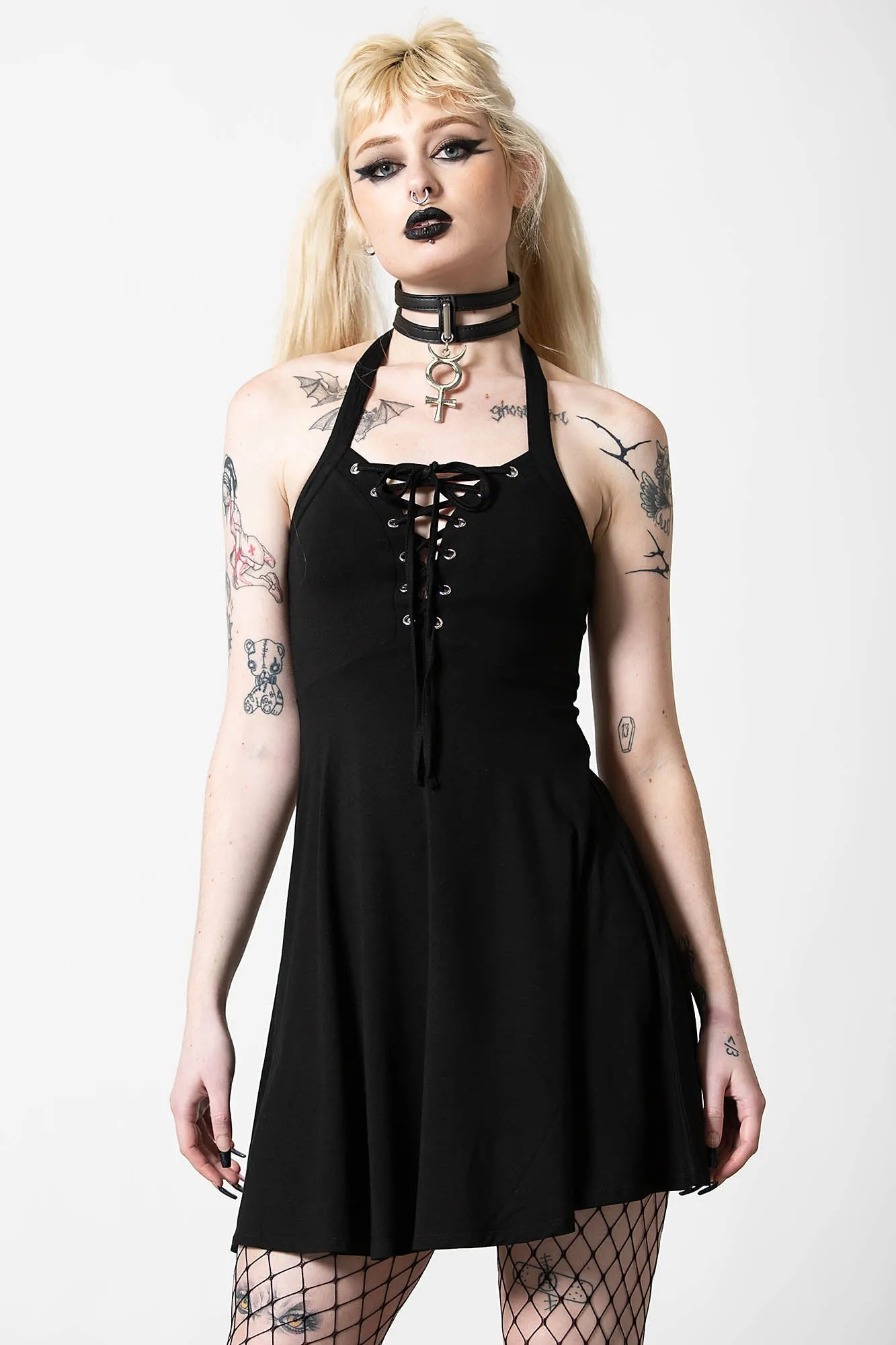 Gothica Halter Dress - Resurrect