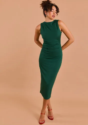Green Without Envy Midi Dress
