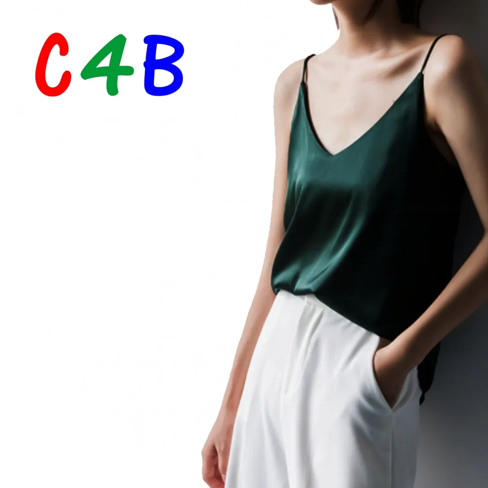 Halter Sexy V-neck Camisole Ladies Silk Camisole