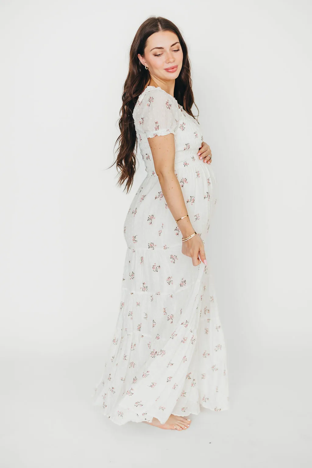 Harper Worth Maxi Dress in Pink Floral - Bump Friendly ($40 off This Week)