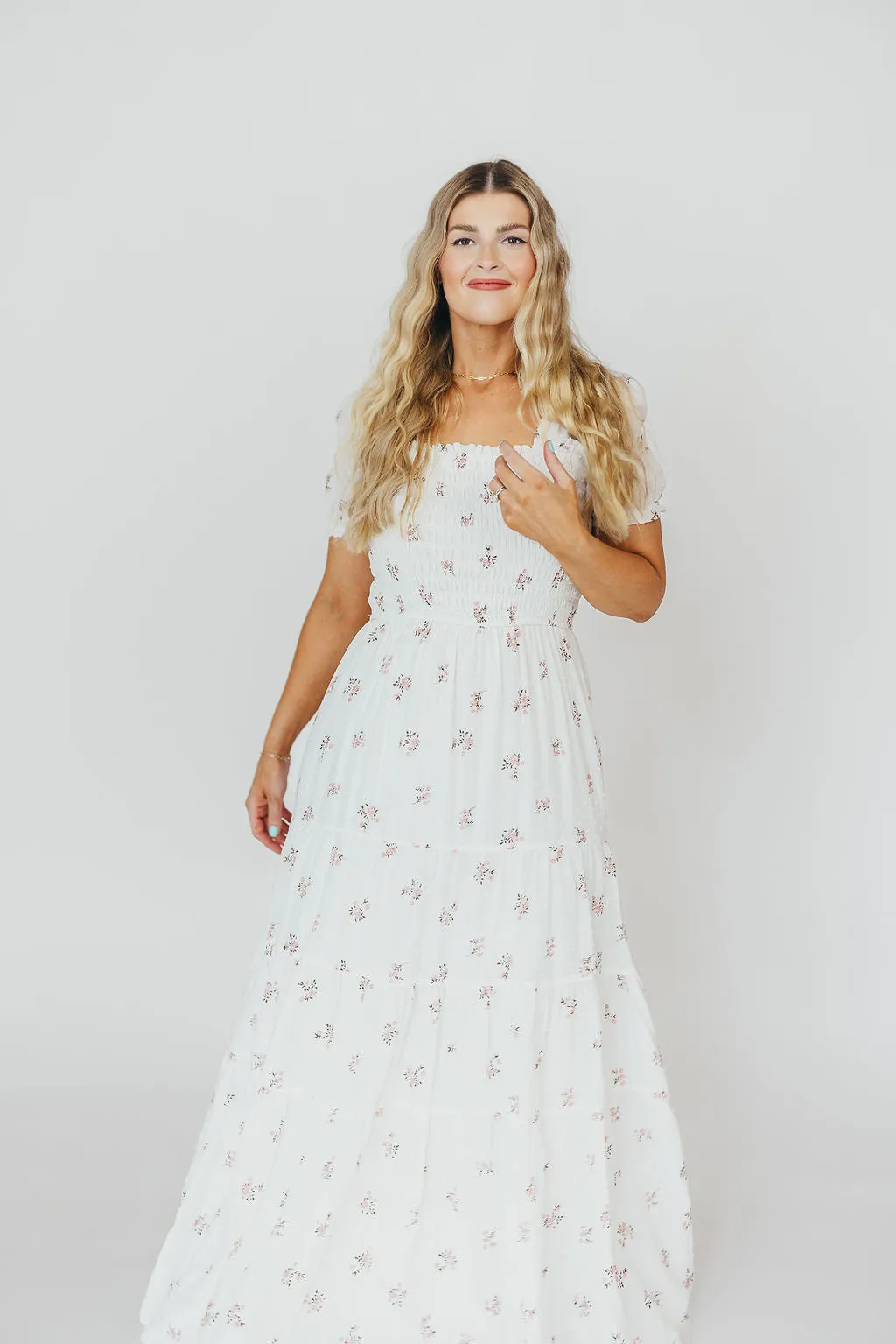 Harper Worth Maxi Dress in Pink Floral - Bump Friendly ($40 off This Week)