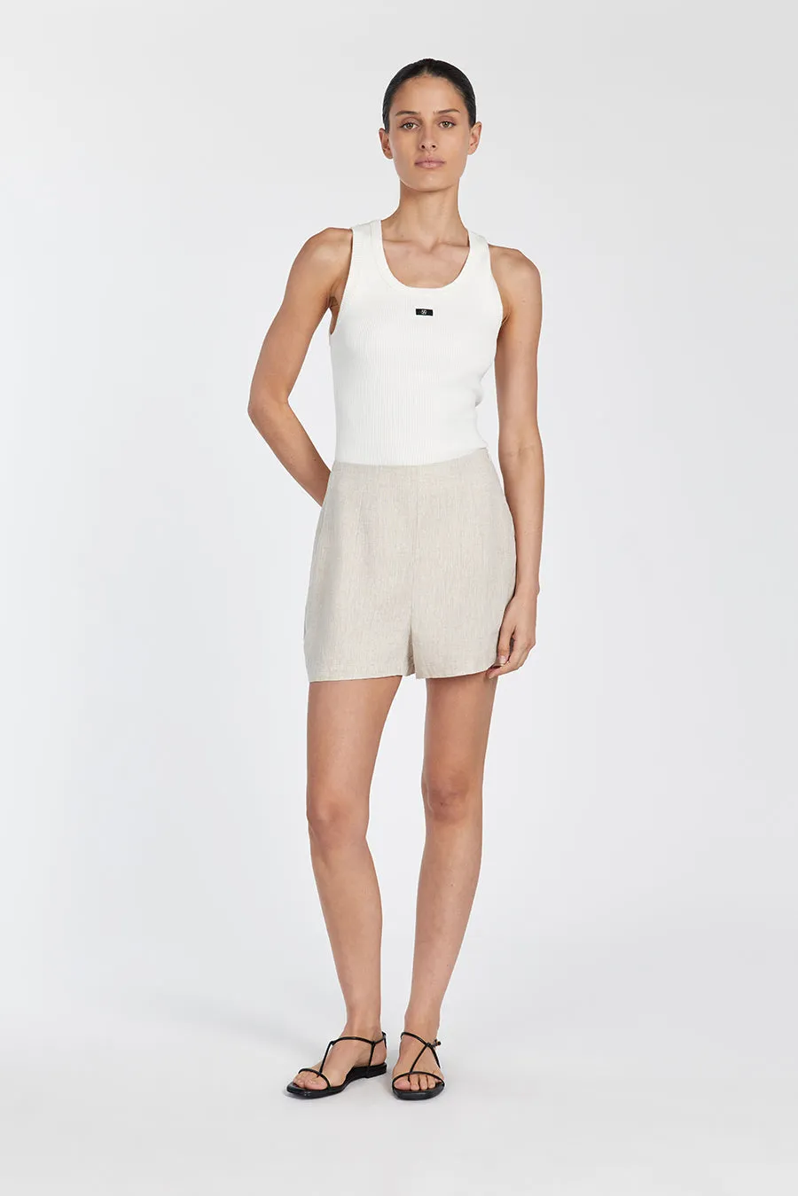 JESSIE NATURAL LINEN SHORT