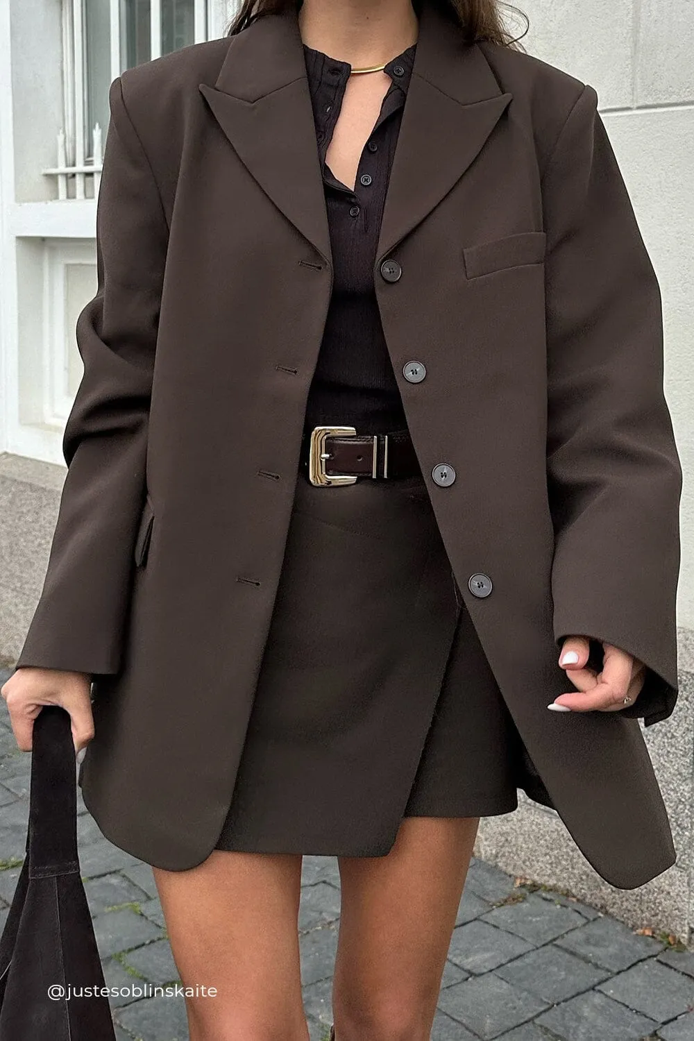 JULIE BITTER CHOC TAILORED SKORT