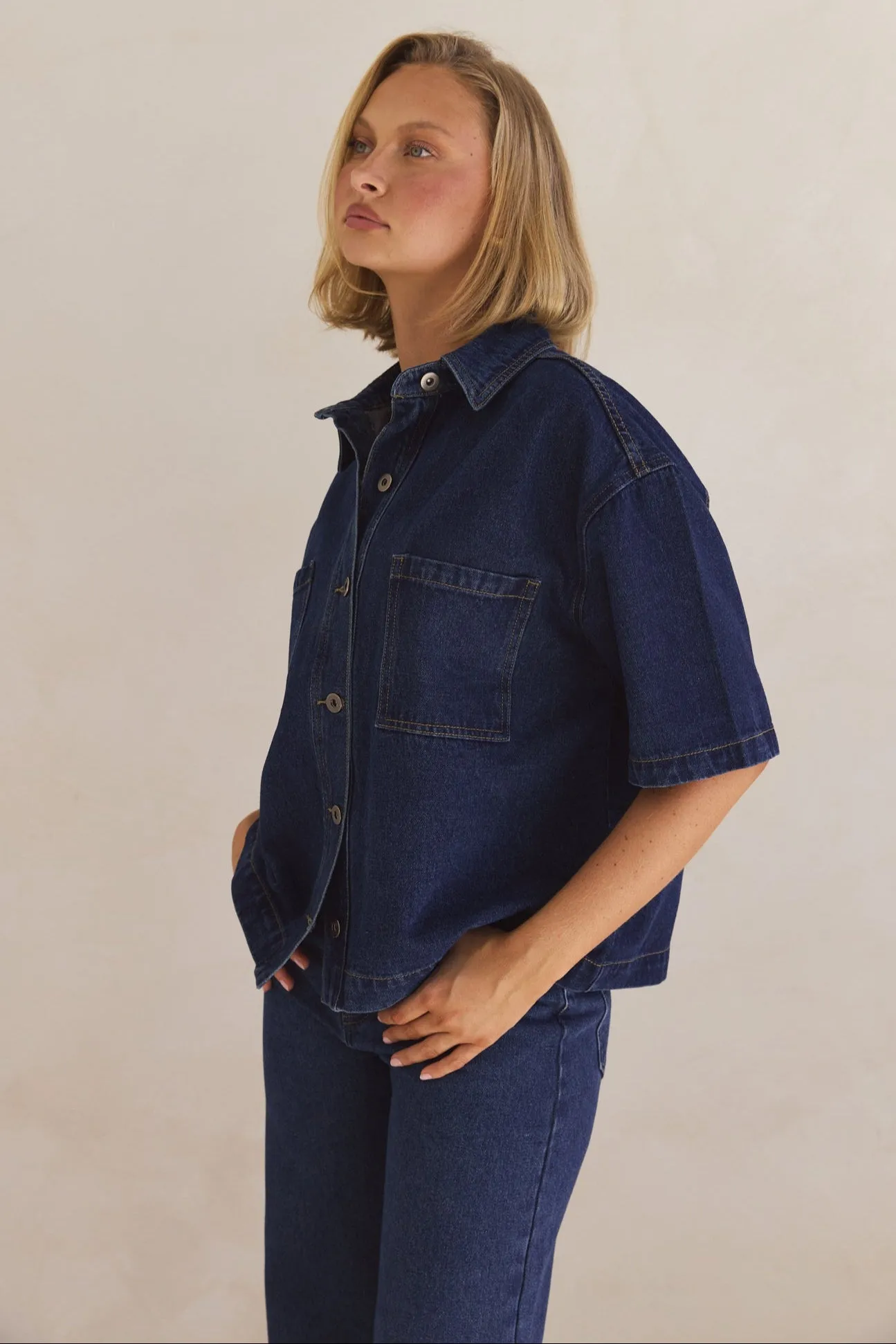 Kensley Denim Shirt (Blue)