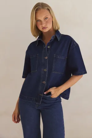Kensley Denim Shirt (Blue)