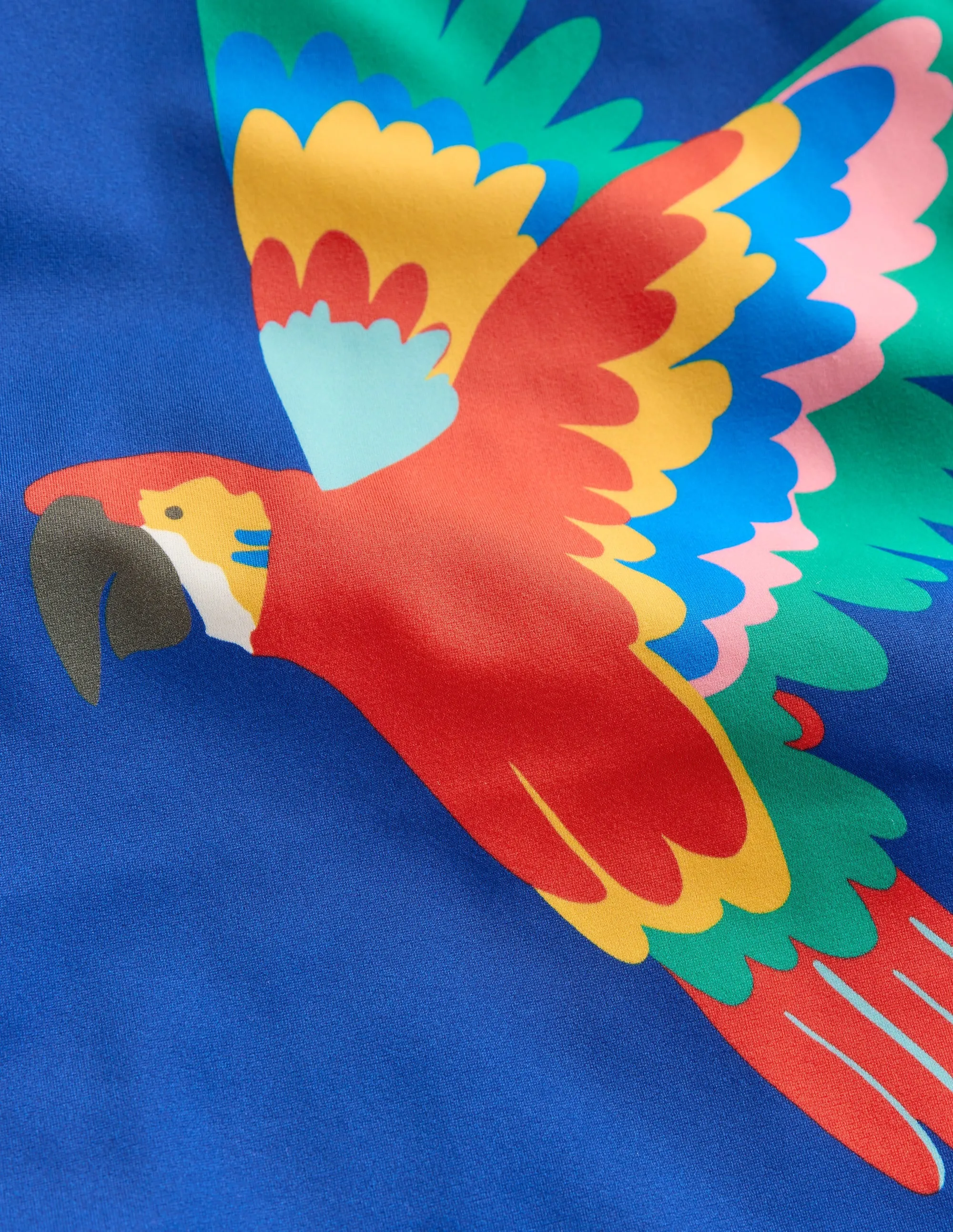 Logo Rash Vest-Multi Rainbow Parrot