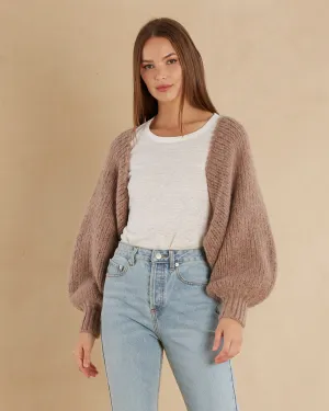 Lola Mohair Bolero - Dusty Pink