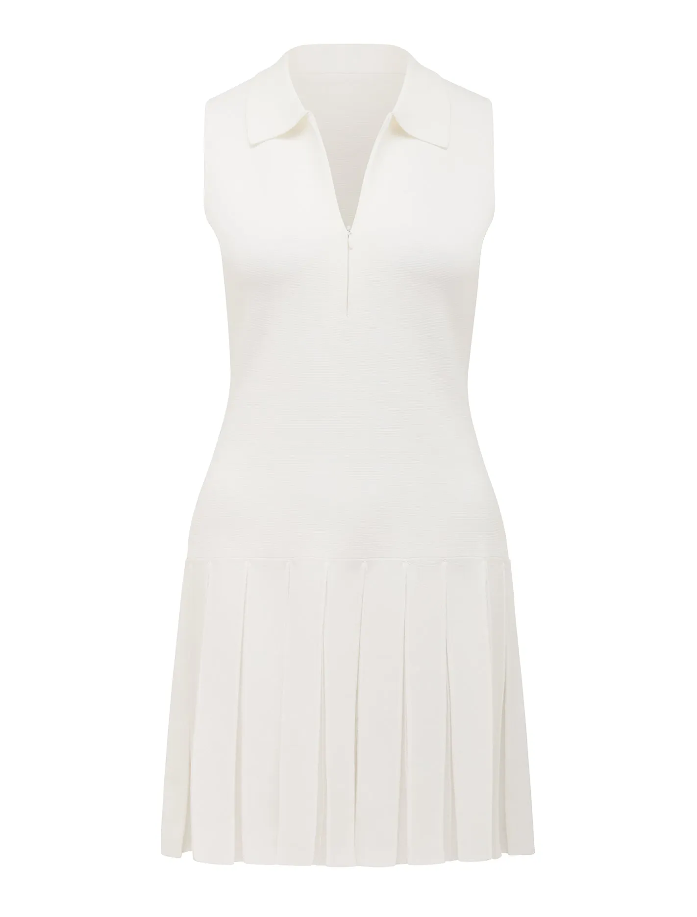 Lulu Pleat Hem Knit Mini Dress