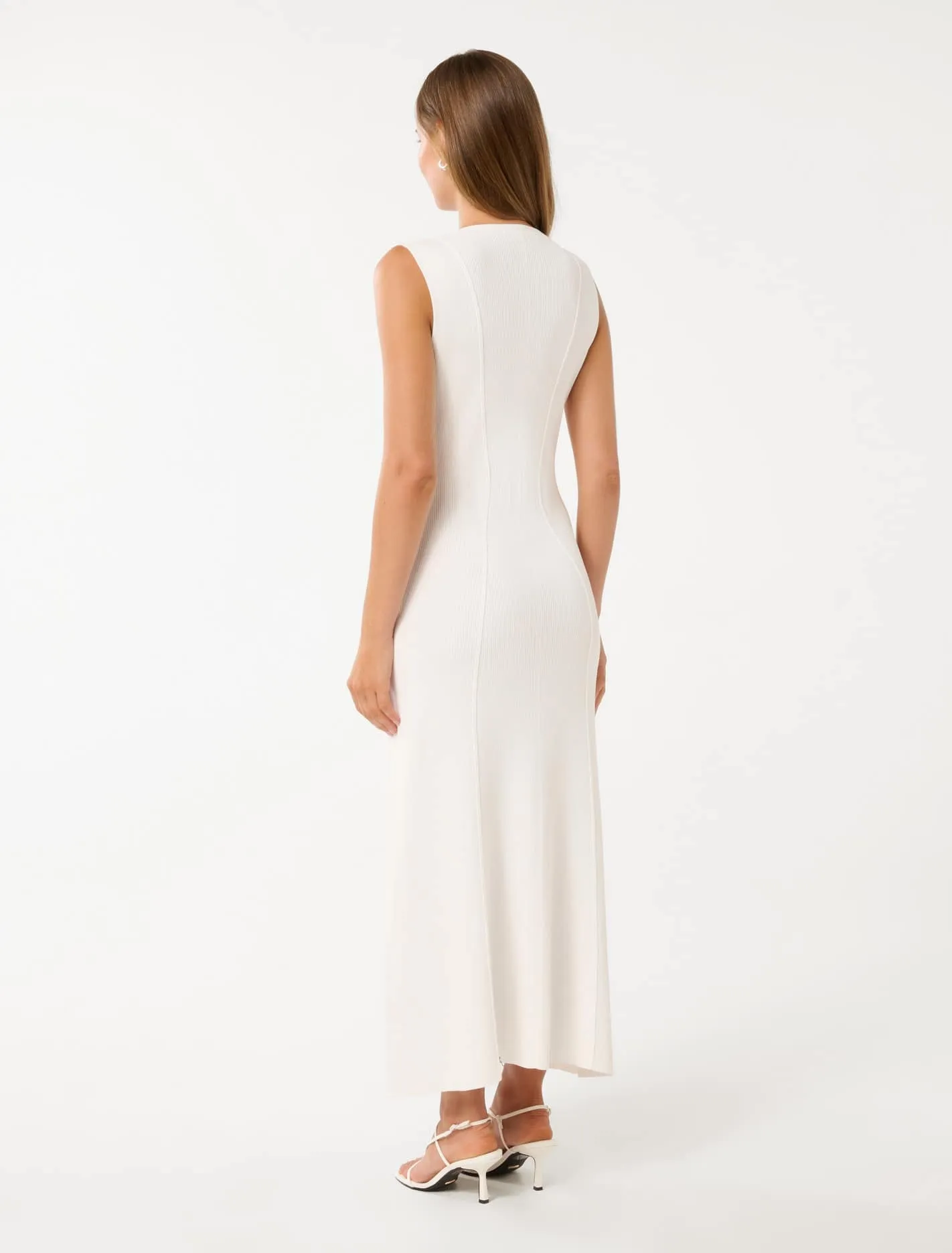 Maddie Zip Detail Midi Dress