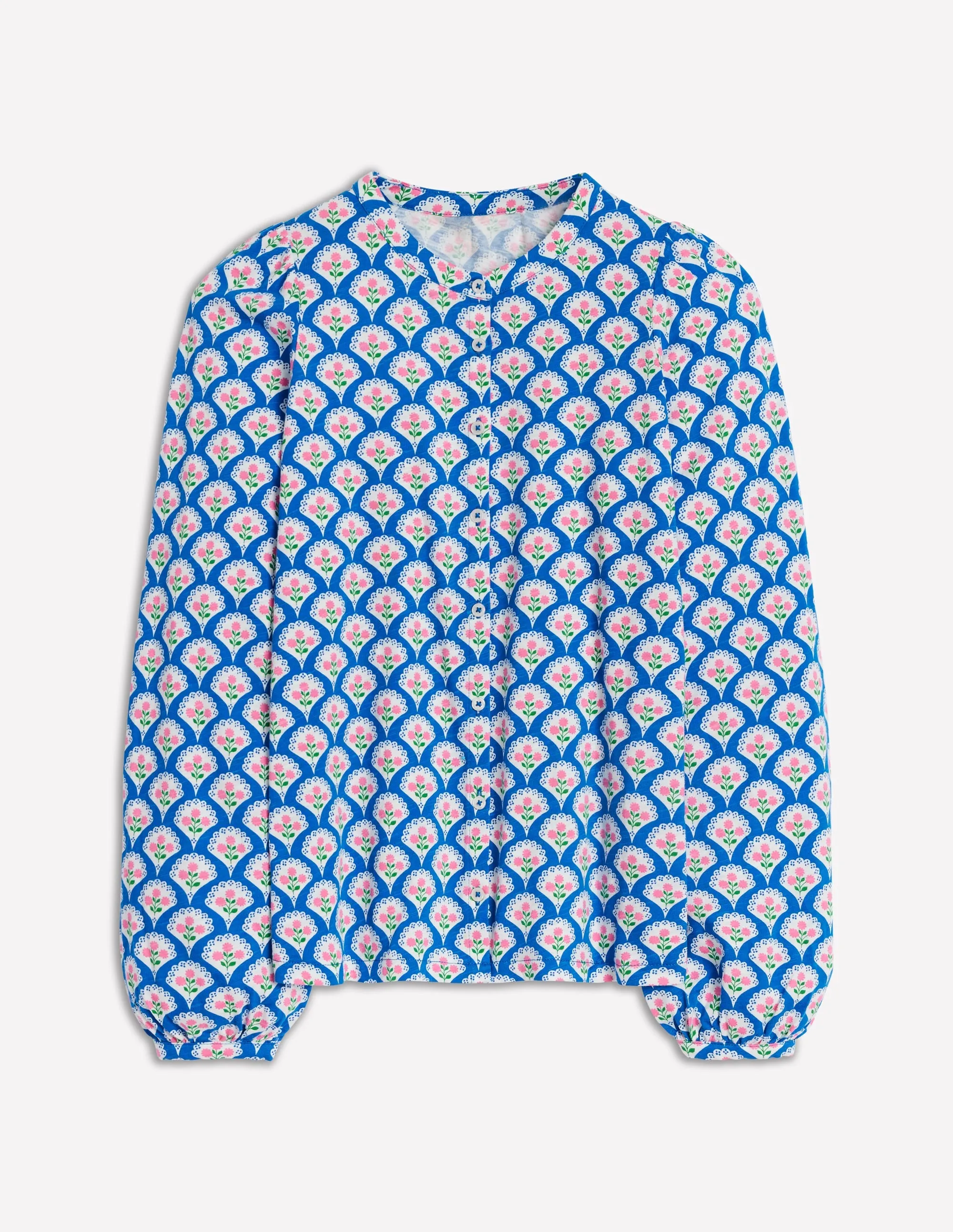 Marina Jersey Shirt-Gallery Blue. Blossom Terrace