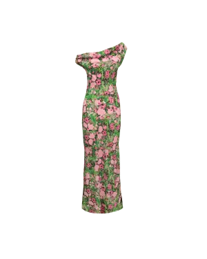 MELON MAXI DRESS AURORA FLORAL