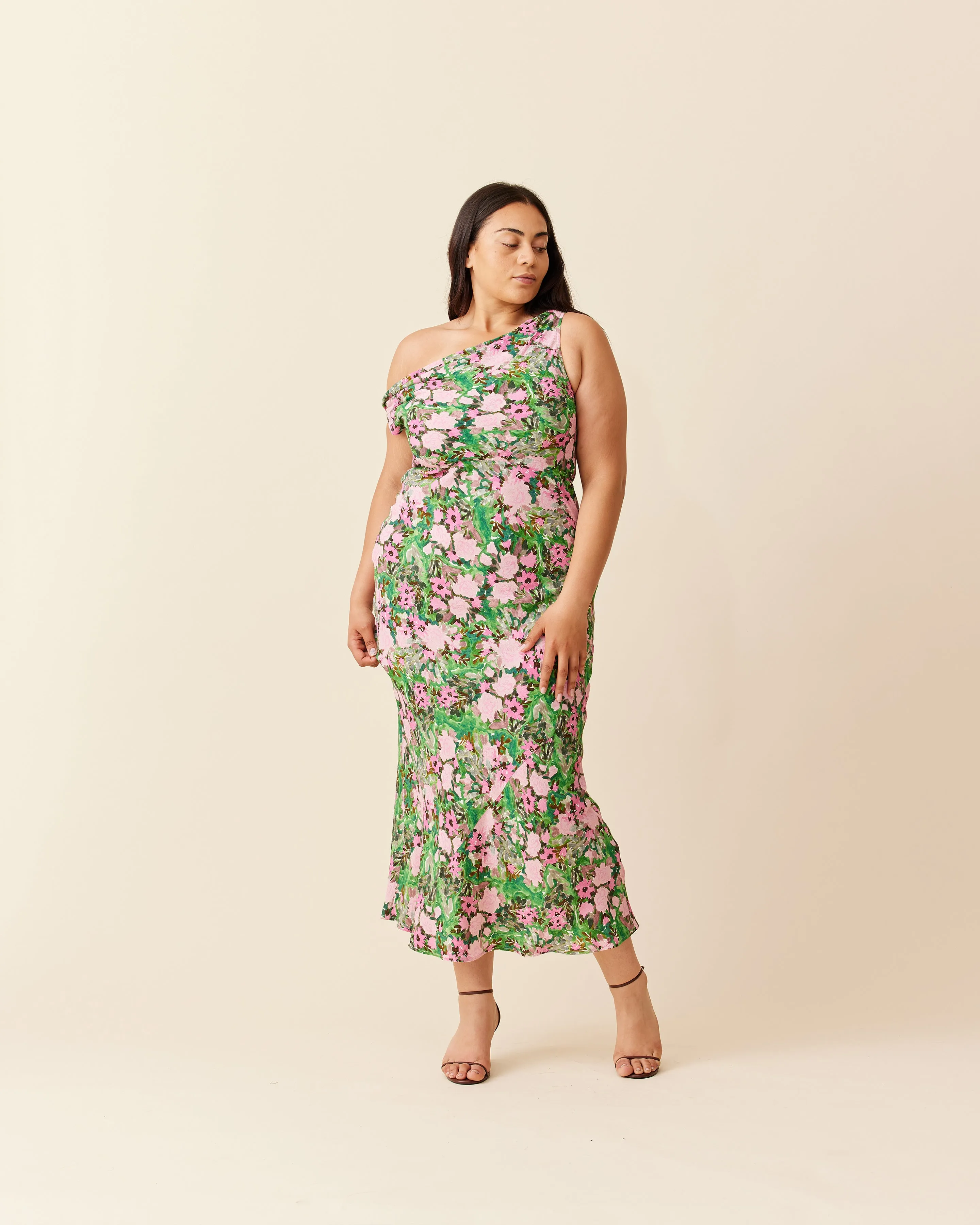 MELON MAXI DRESS AURORA FLORAL