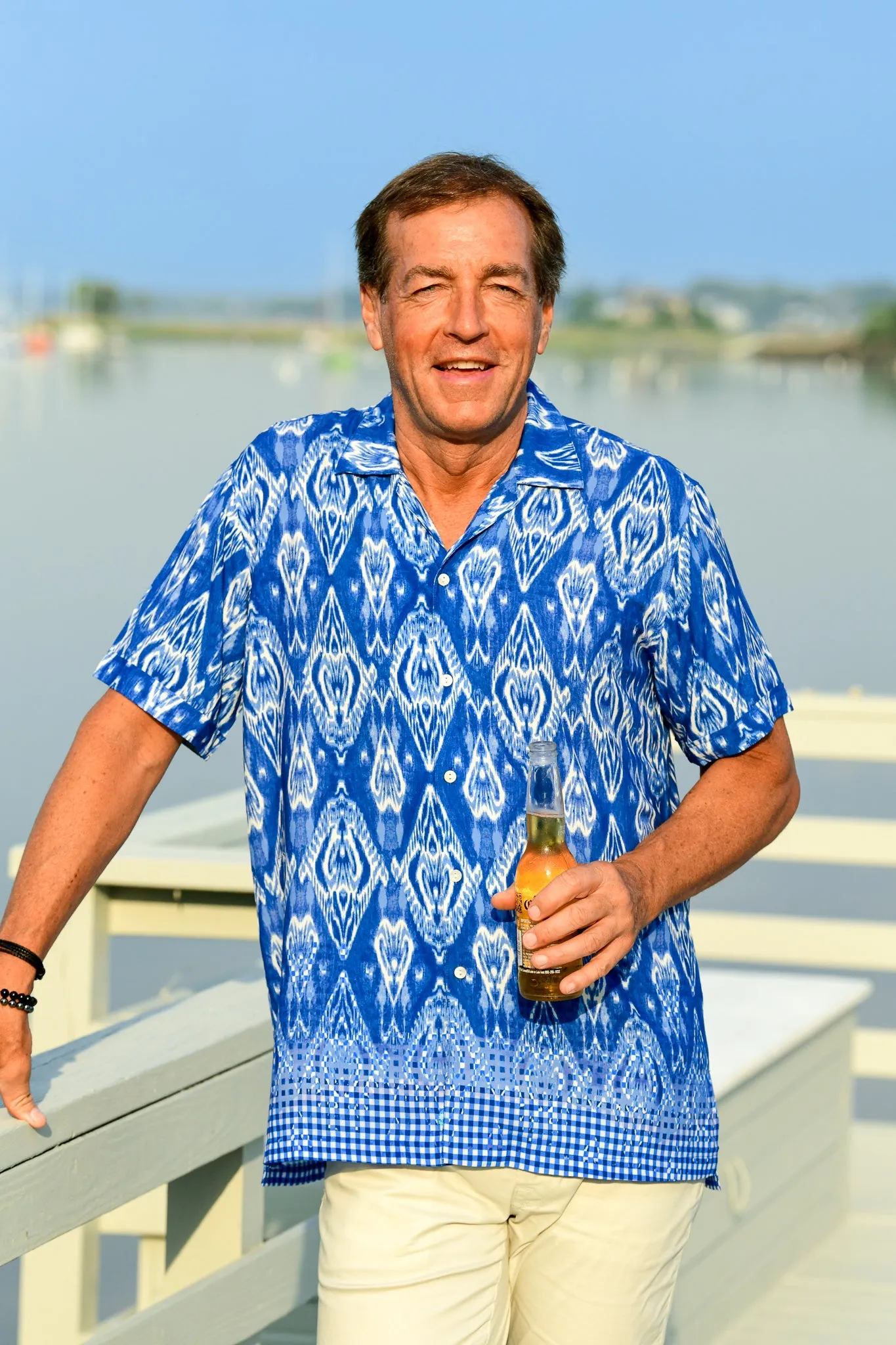 Men's Panama Shirt / Marine