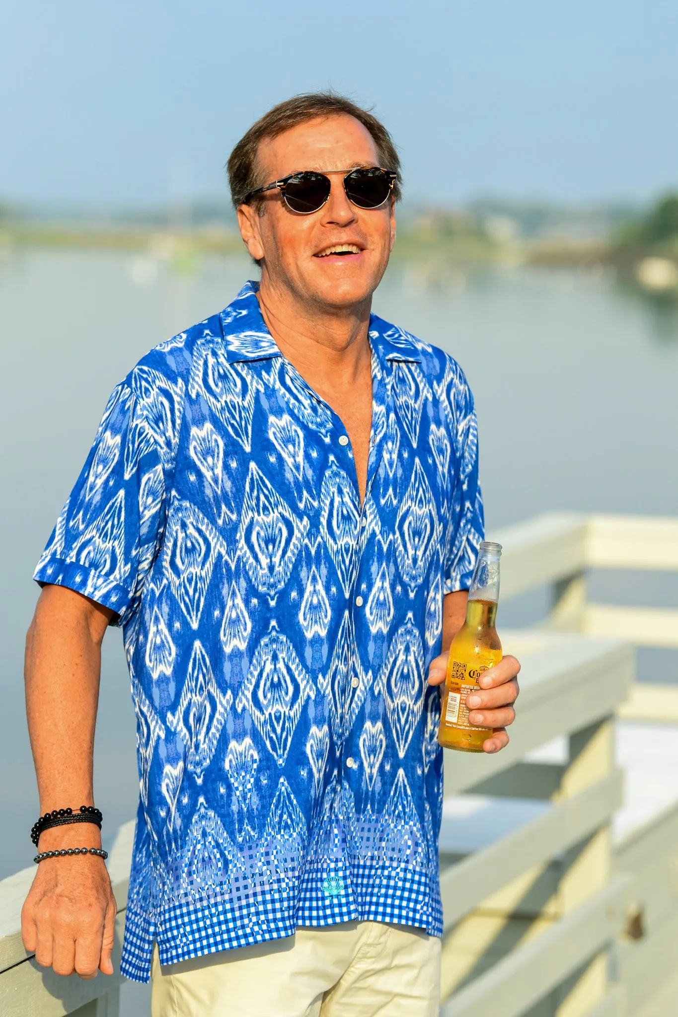Men's Panama Shirt / Marine