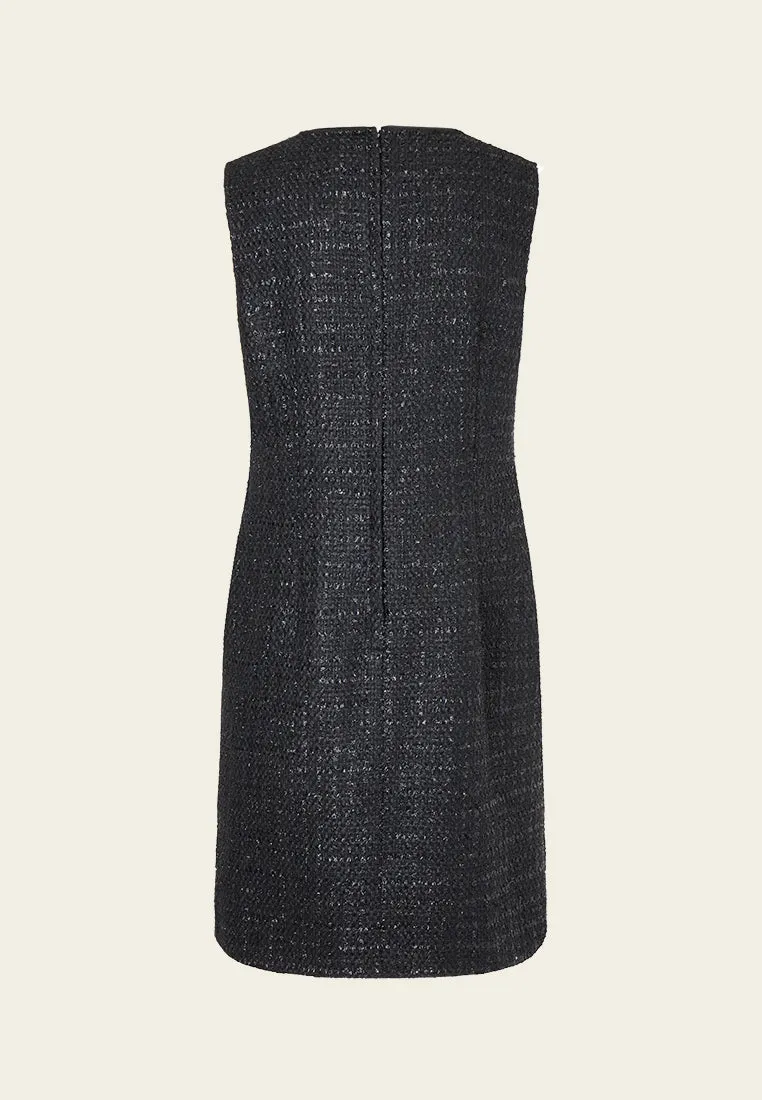 Meteor Shower Embellished Sleeveless Dress