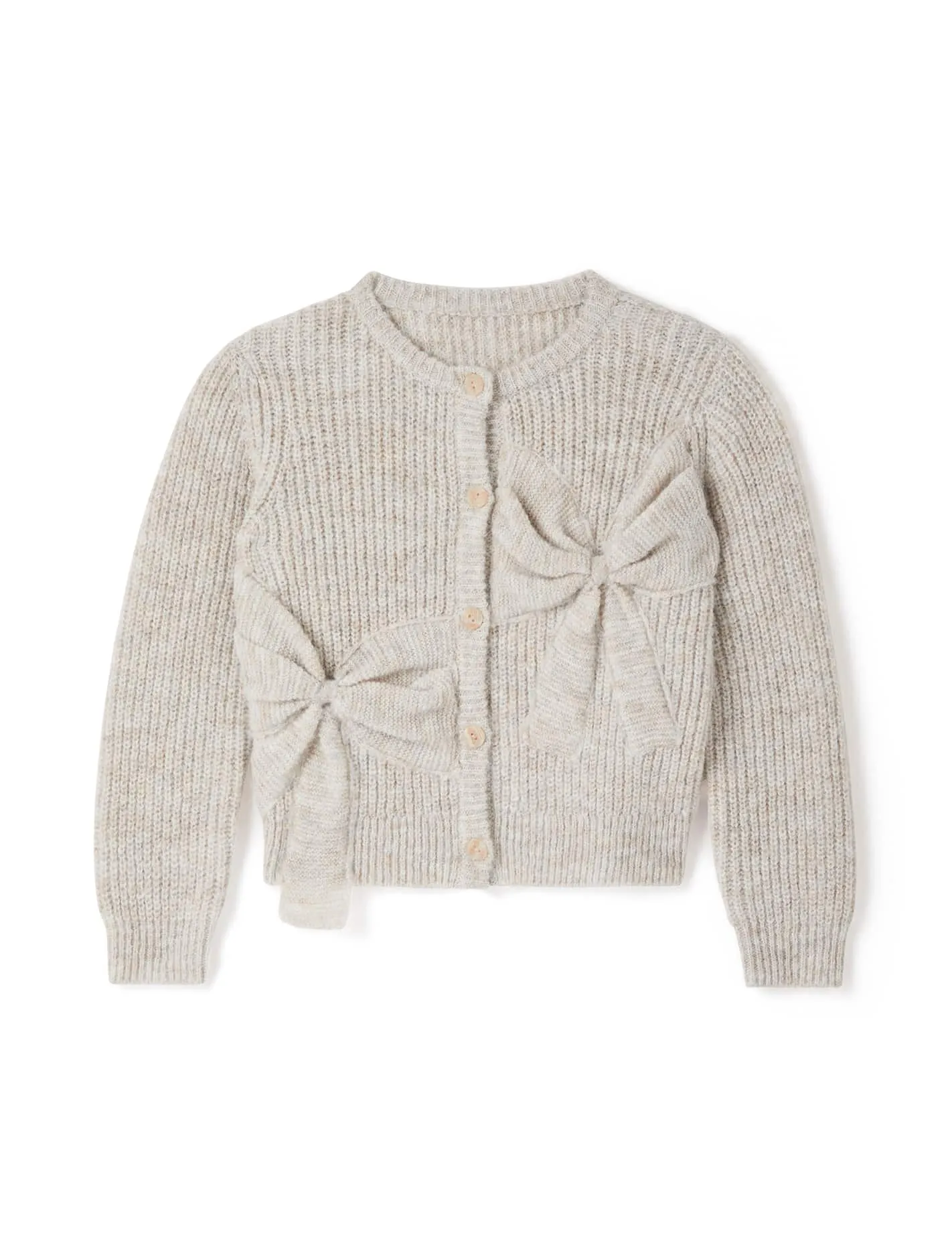 Nellie Girls Bow Knit Cardigan