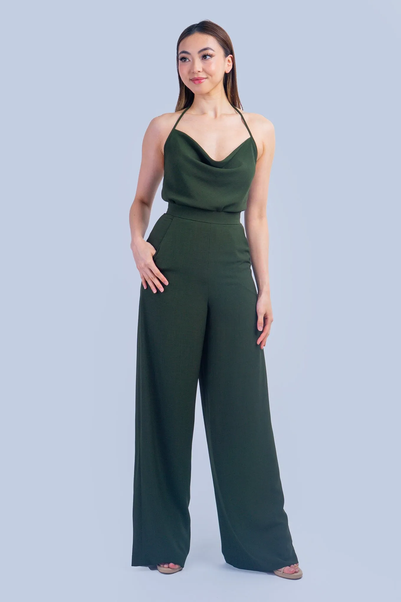 Olive Cowl Neck Colina Top