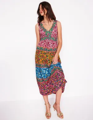 Olympia Jersey Maxi Dress-Multi. Enchanting Vine