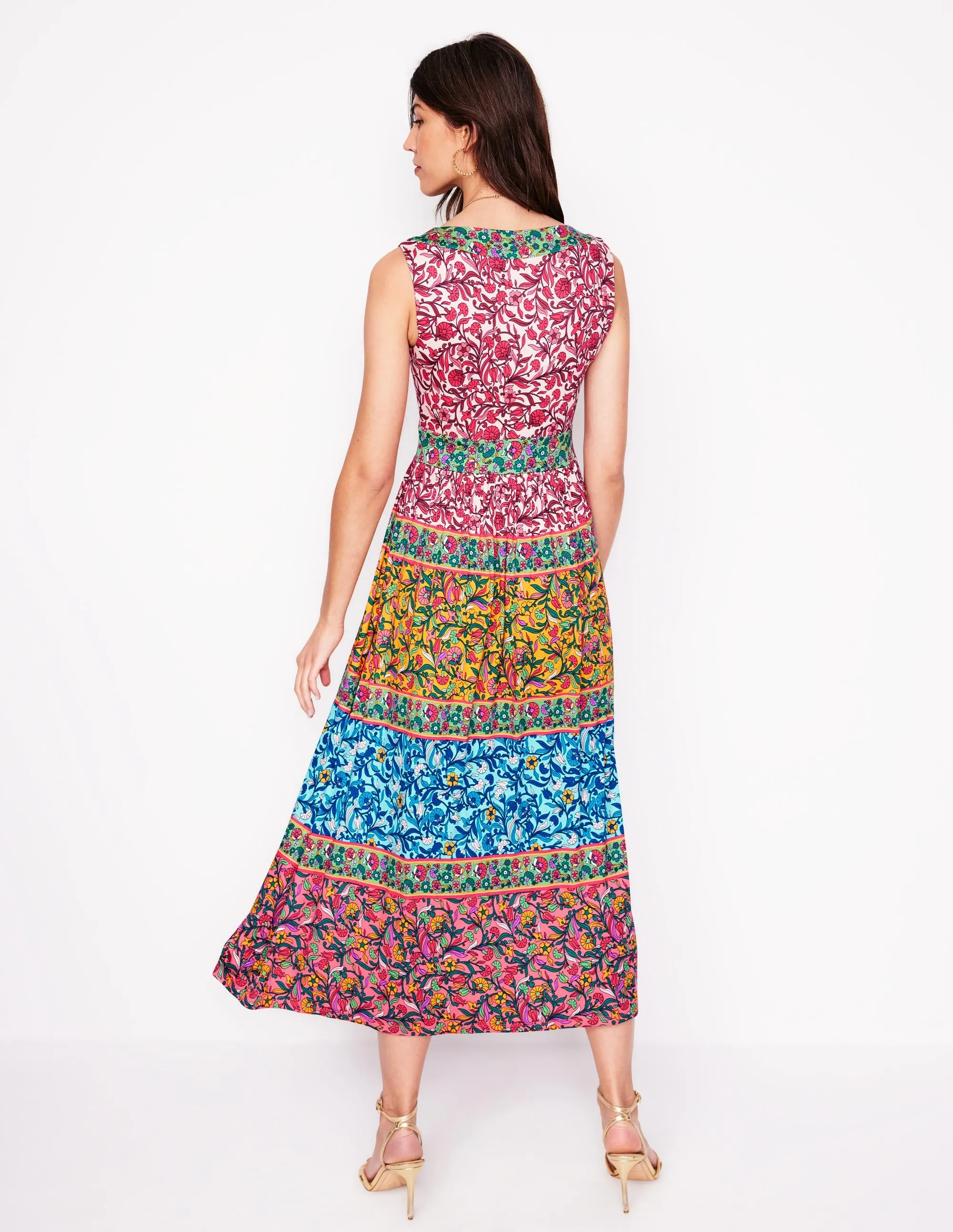 Olympia Jersey Maxi Dress-Multi. Enchanting Vine