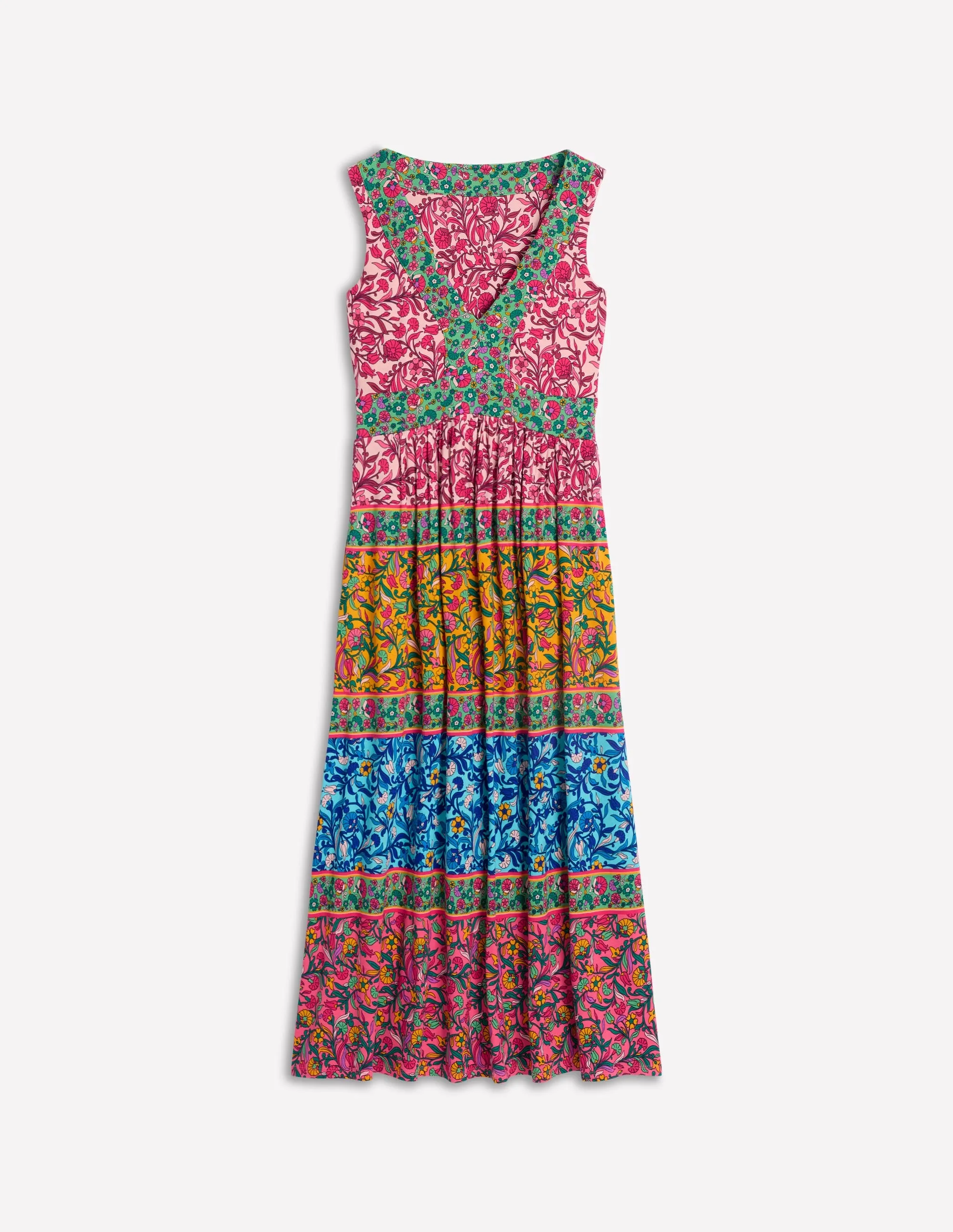 Olympia Jersey Maxi Dress-Multi. Enchanting Vine