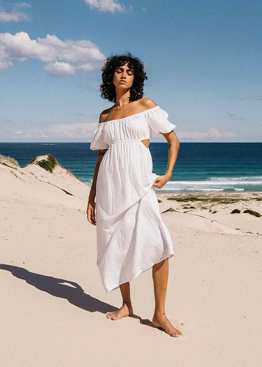On The Coast Dress - Salt Crystal