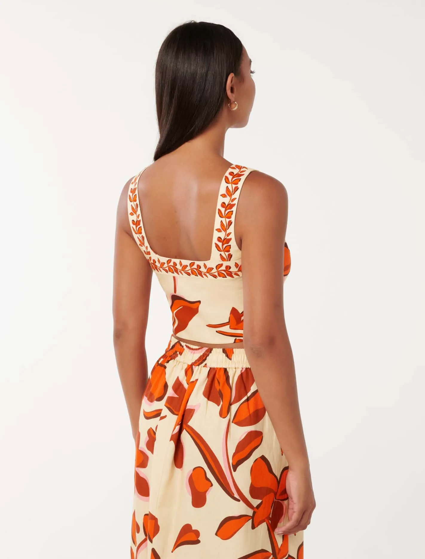 Orla Square Neck Bustier Top