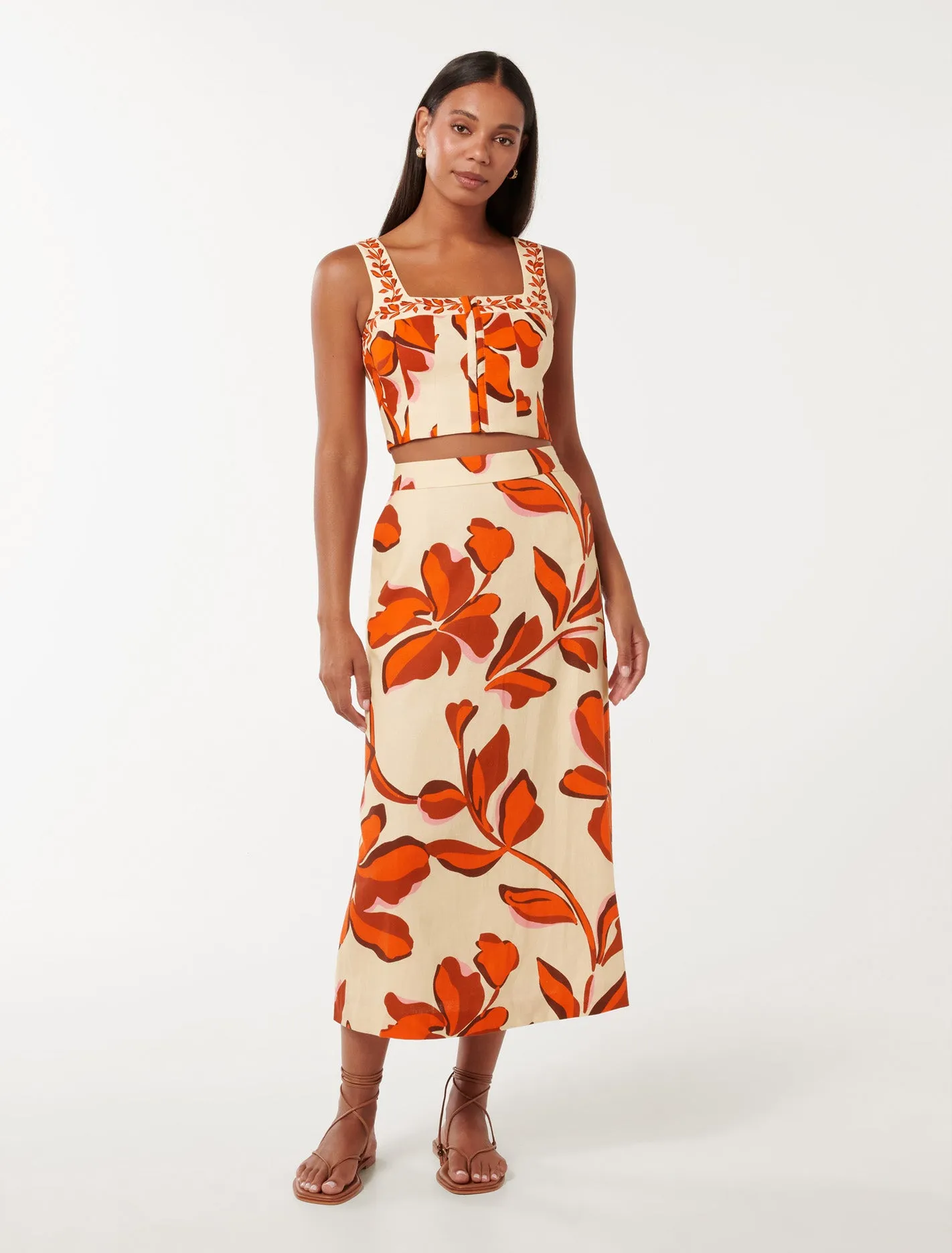 Orla Square Neck Bustier Top