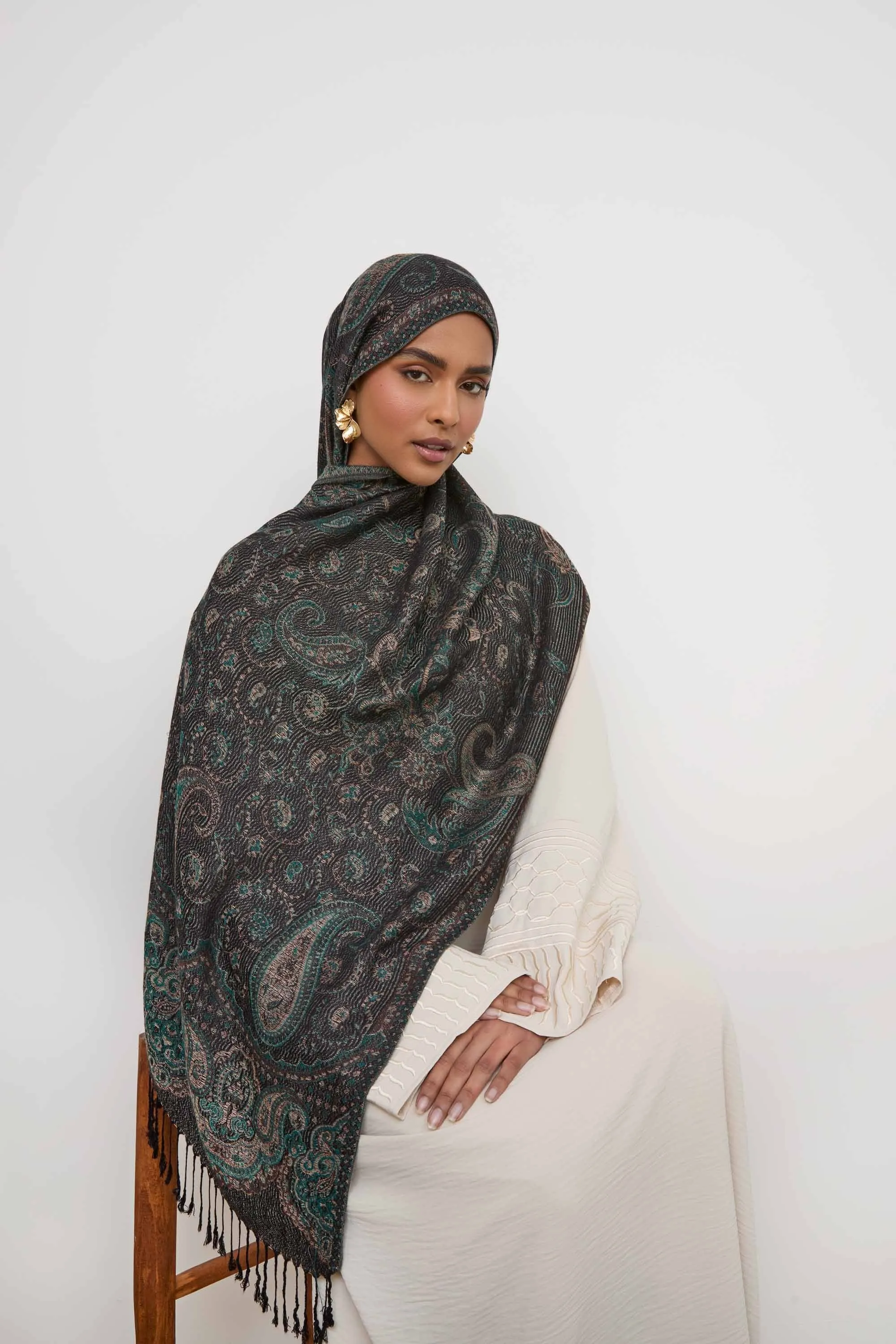 Pashmina Hijab Scarf -  Rainforest
