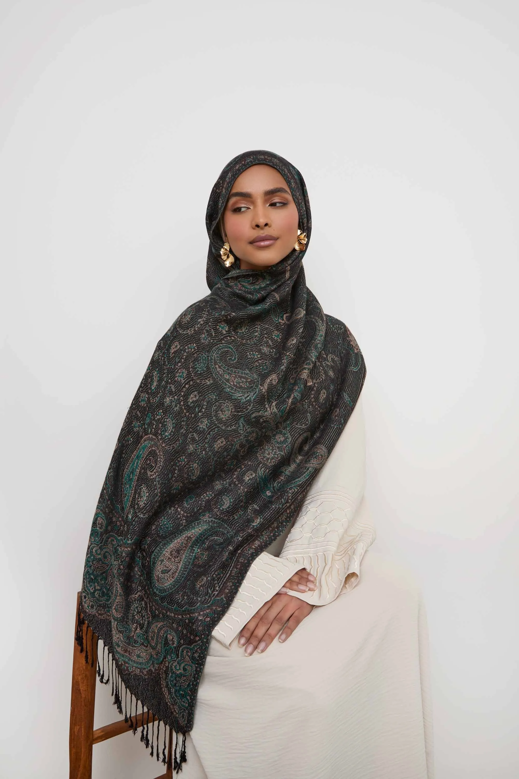 Pashmina Hijab Scarf -  Rainforest