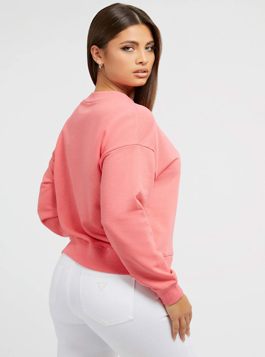 Pink Round Logo Jumper