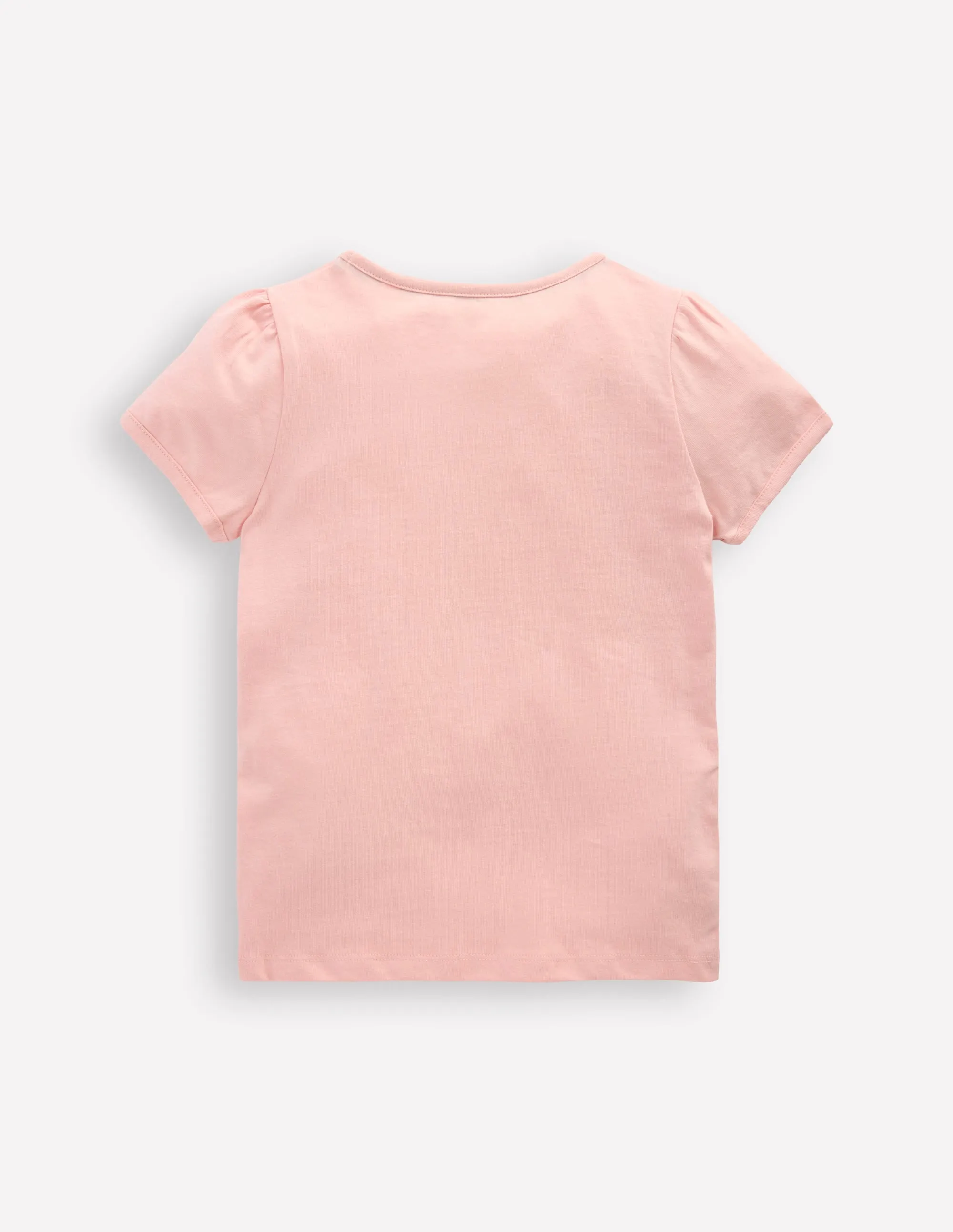 Puff Sleeve Superstitch Top-Chalk Pink Circus Pets