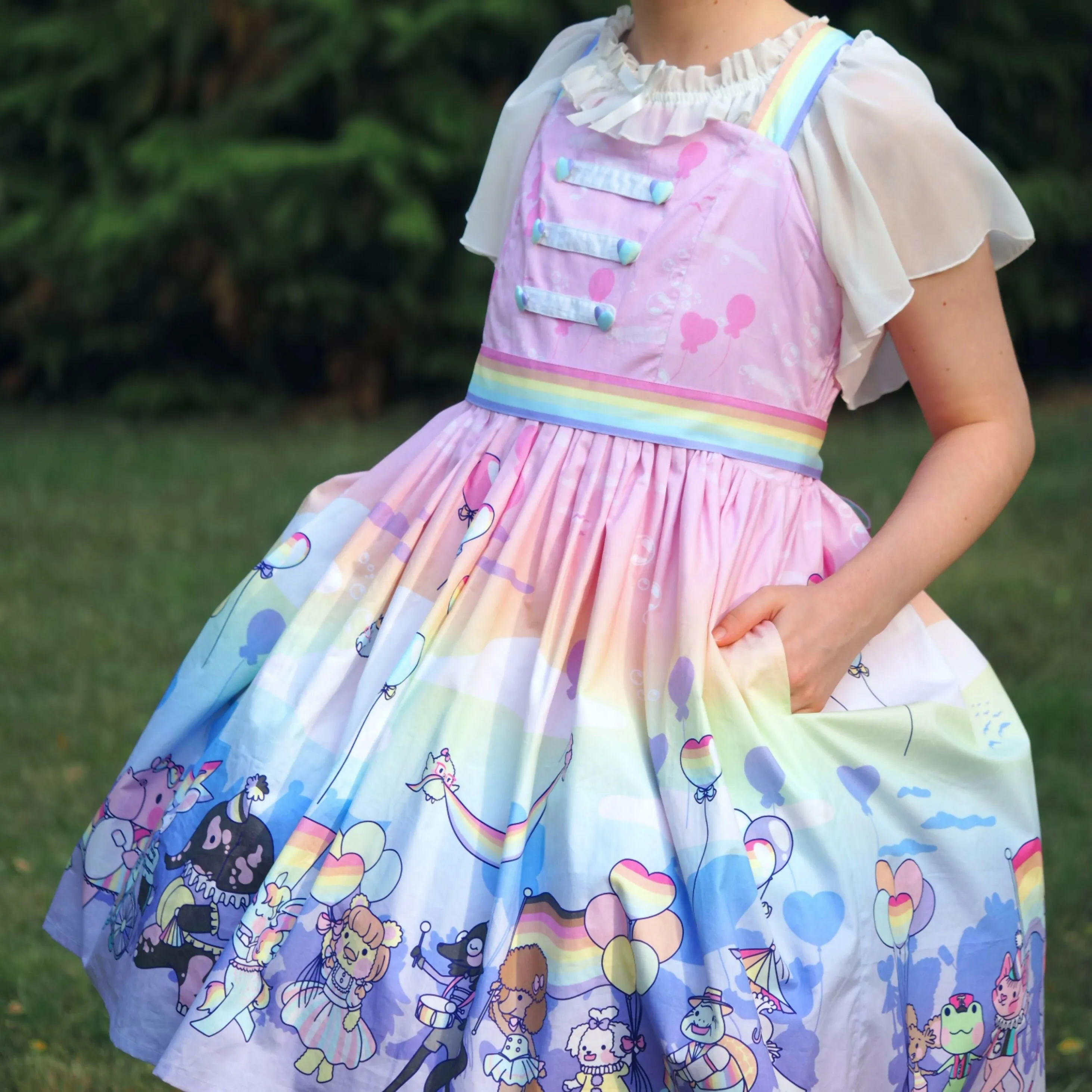 Rainbow Parade Jumperskirt