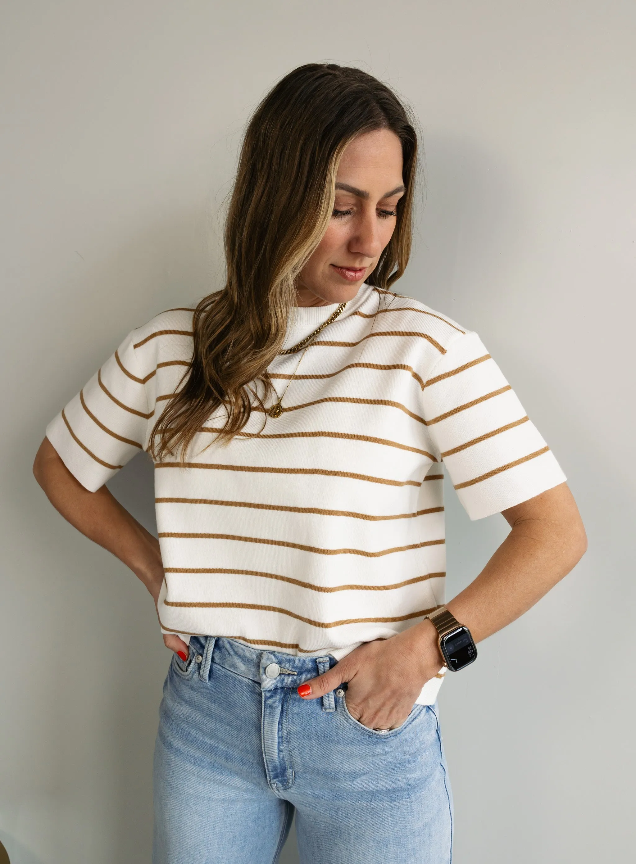 Sade Basic Striped Tee