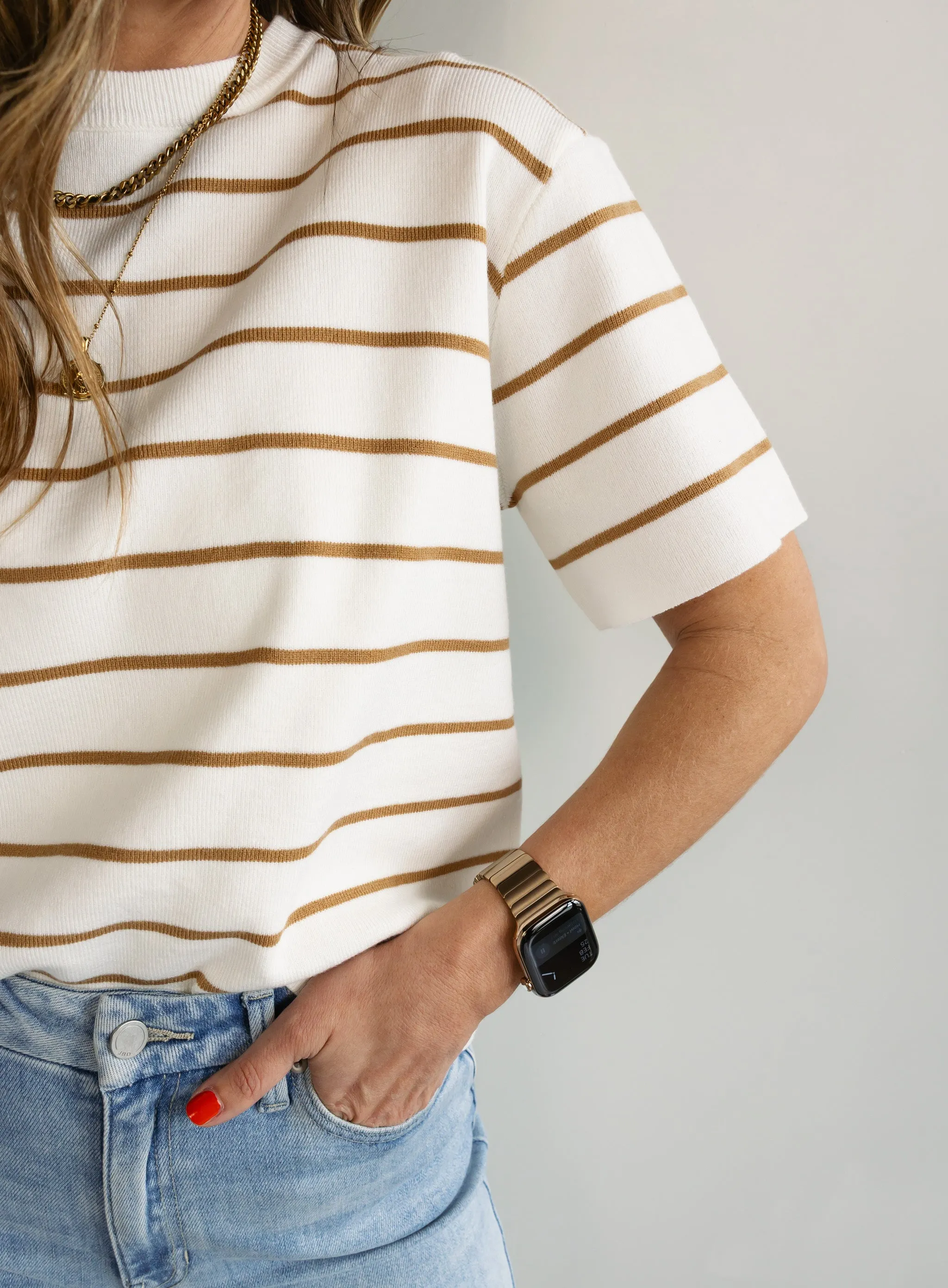 Sade Basic Striped Tee