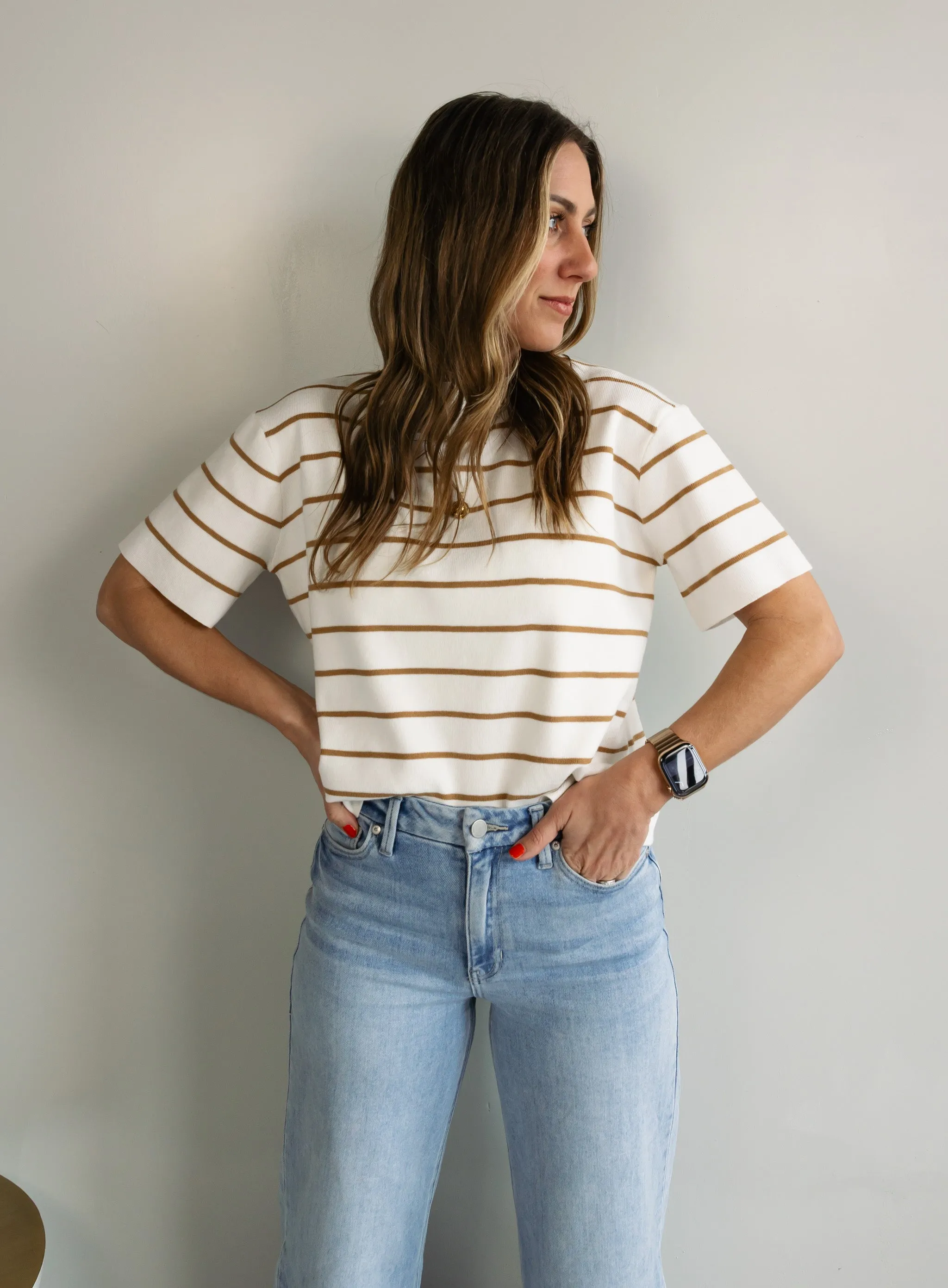 Sade Basic Striped Tee