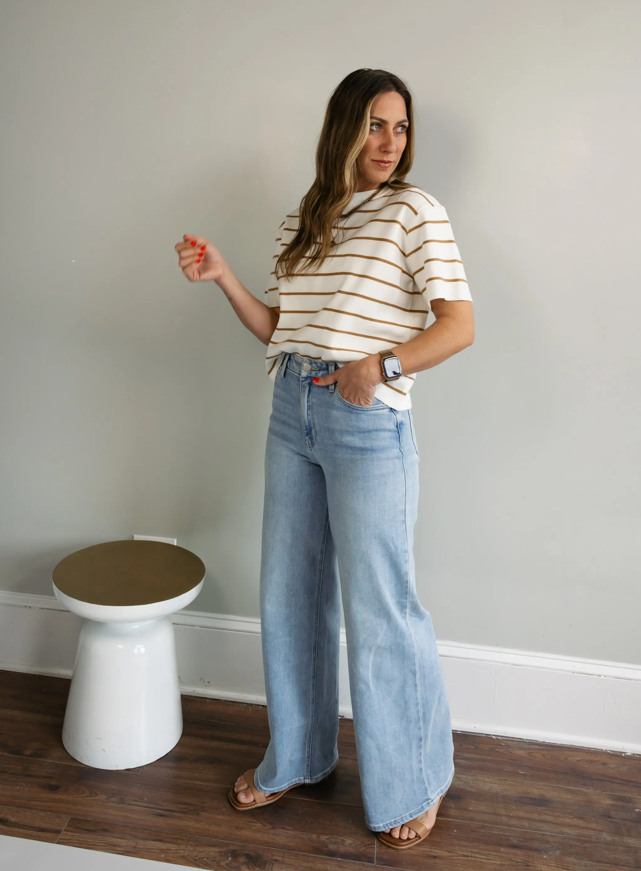 Sade Basic Striped Tee