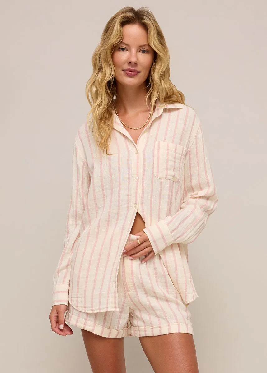 Saturday Stripe Shirt - Bone