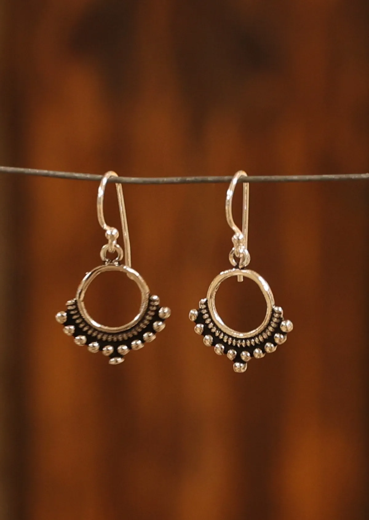 Serene Shimmer Silver Earrings