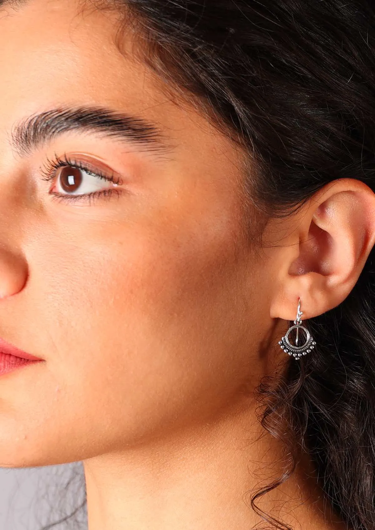 Serene Shimmer Silver Earrings