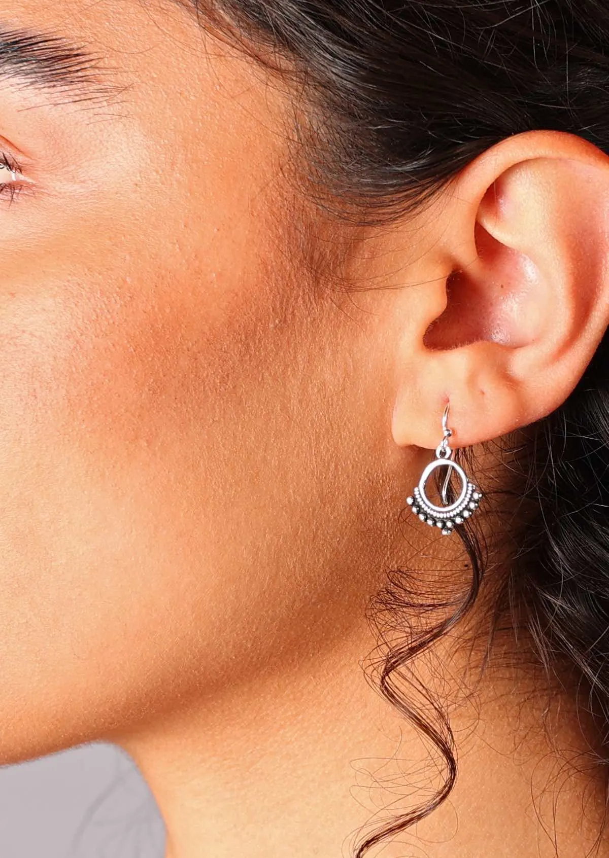Serene Shimmer Silver Earrings
